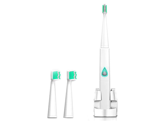 Ultrasonic Electro Toothbrush with 2 Extra Brush Heads