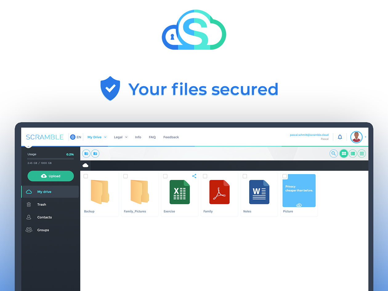 Scramble Cloud Storage Lifetime Subscription (12TB)