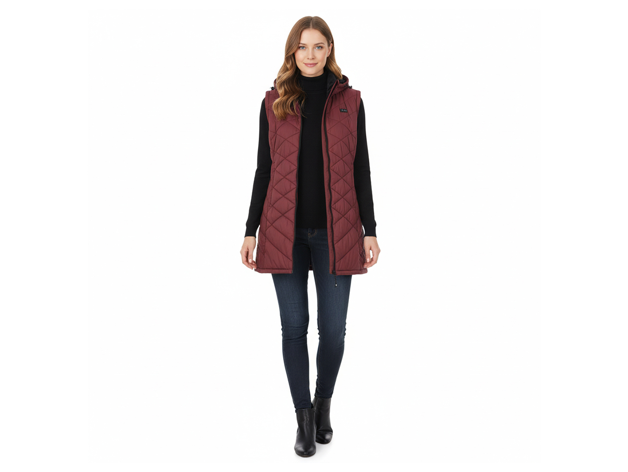 Women's Helios Hybrid Heated Coat (Burgundy/2XL)
