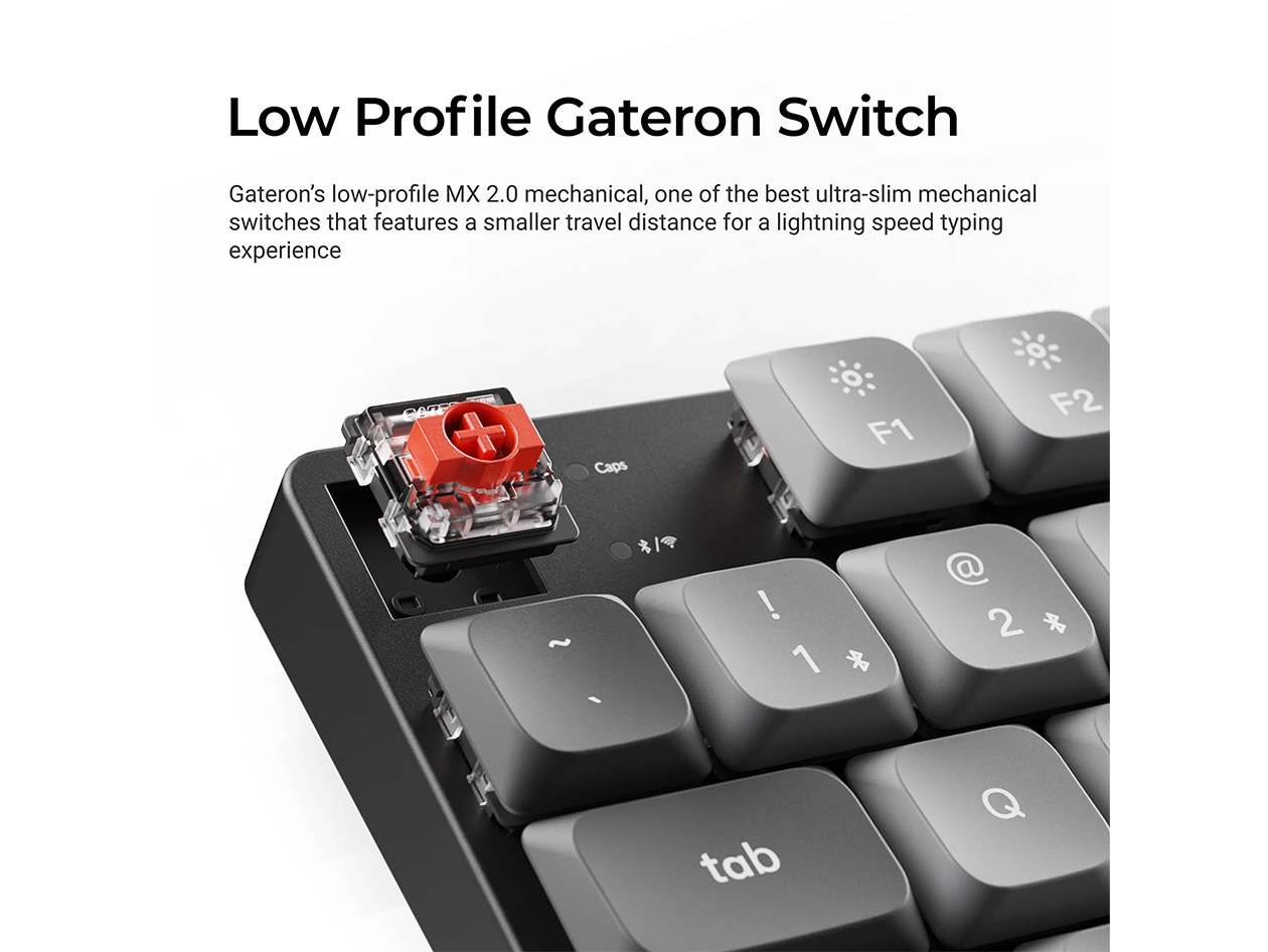 Keychron K5 Max Wireless Mechanical Keyboard (RGB Backlight/Red Switches)