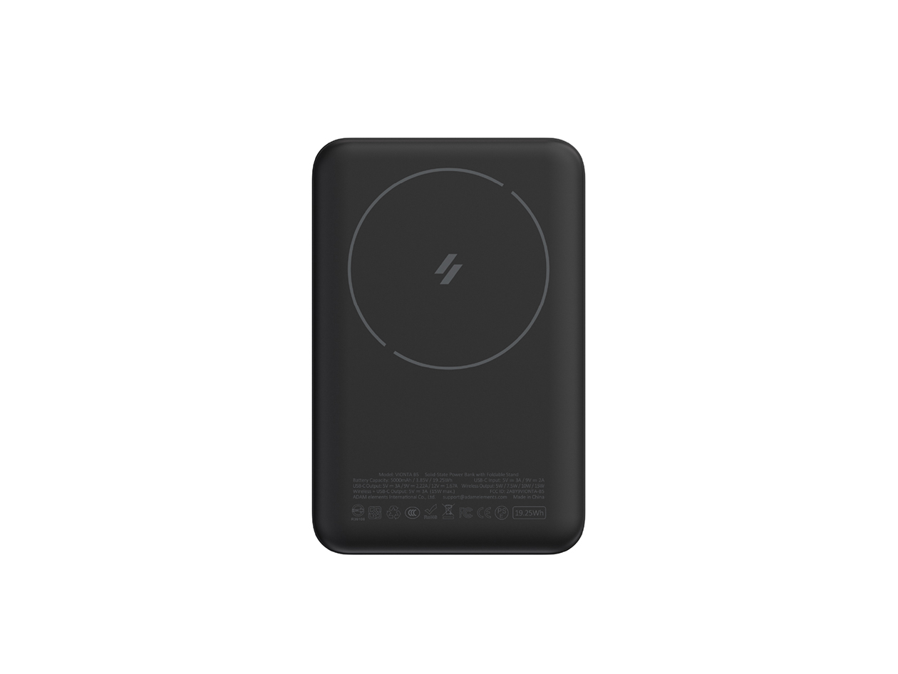 VIONTA B5 5000 mAh Solid-State Power Bank with Foldable Stand